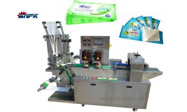 Automatic alcohol pad packing machine disinfecting wet wipes wet tissue manufacturing machine